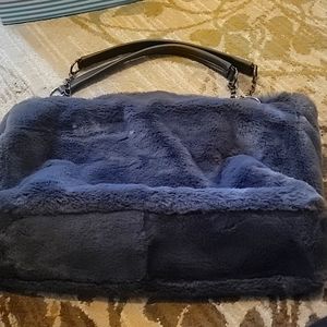 Faux fur purse